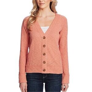 Two by Vince Camuto Coral Peach Cardigan XL